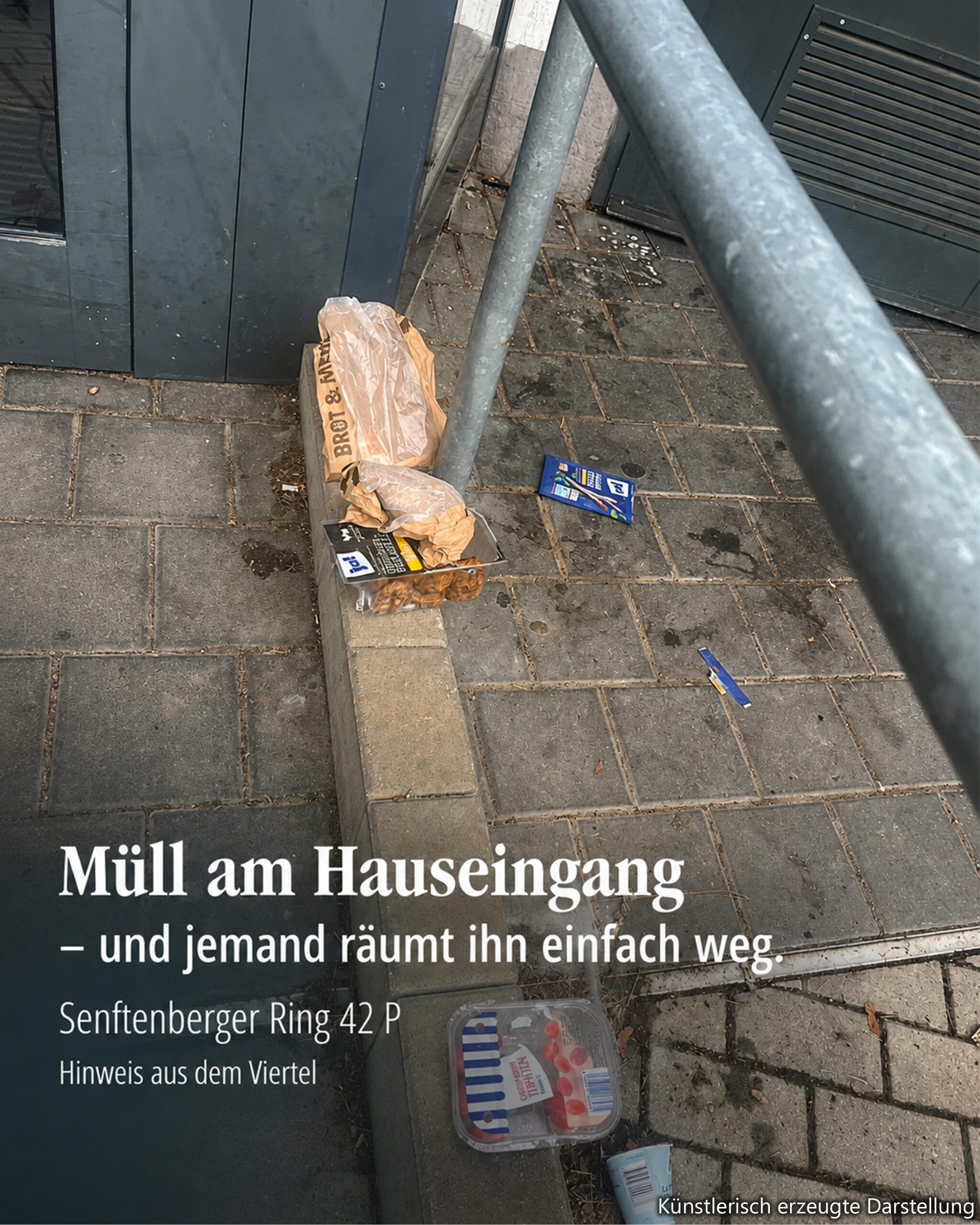 müll am haus