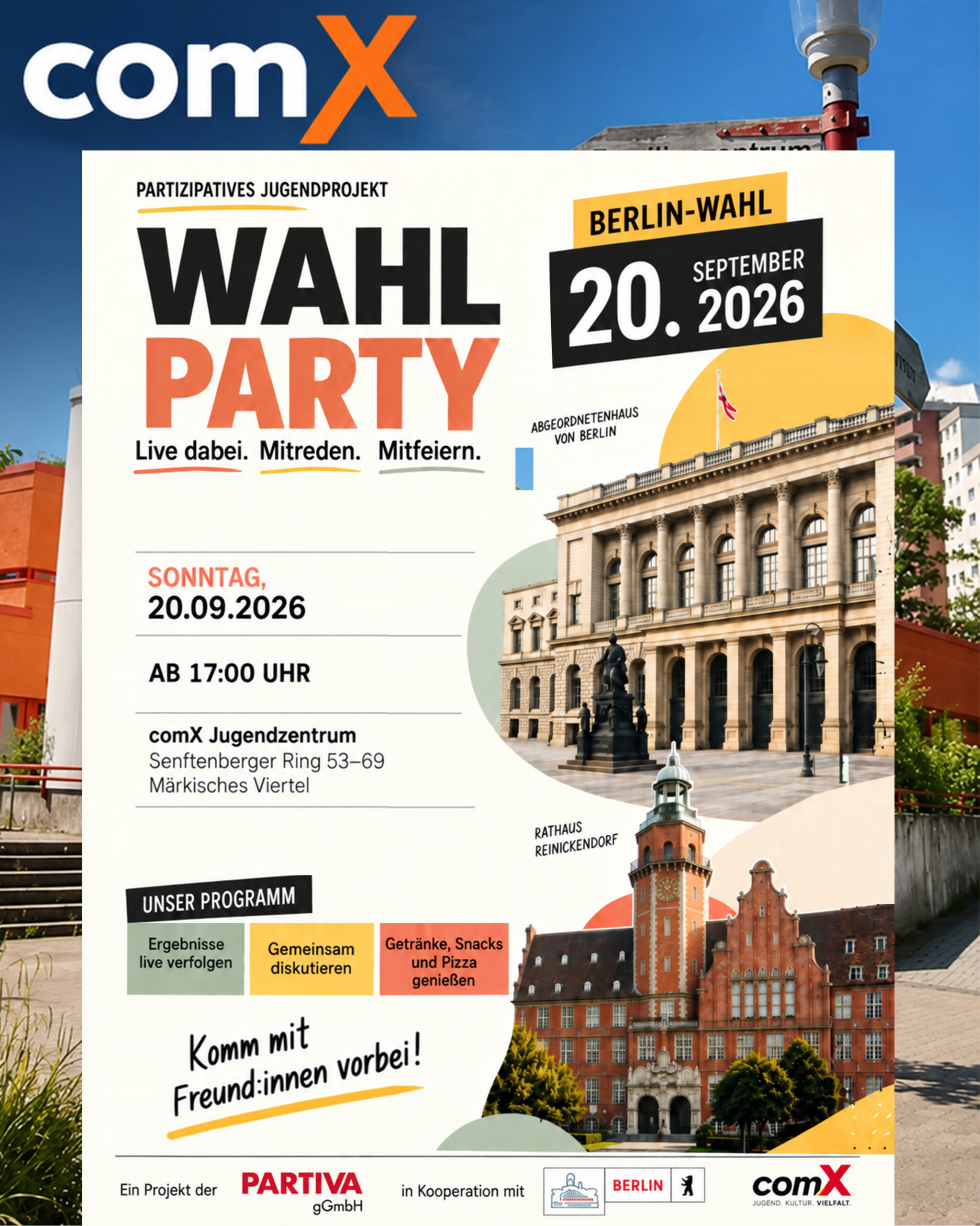 wahlparty comx