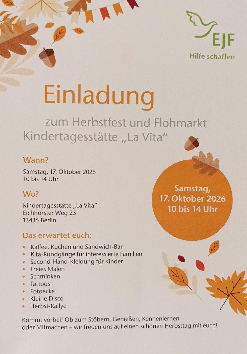kita herbstferst flohmarkt